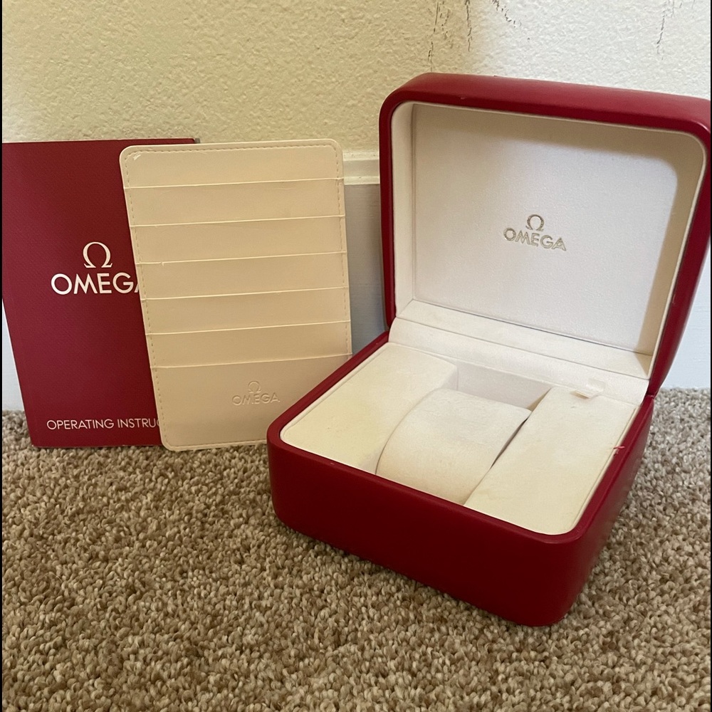 Omega Watch box with booklet
